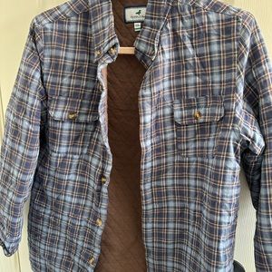 Properly Tied Plaid Lined Shacket Youth XL